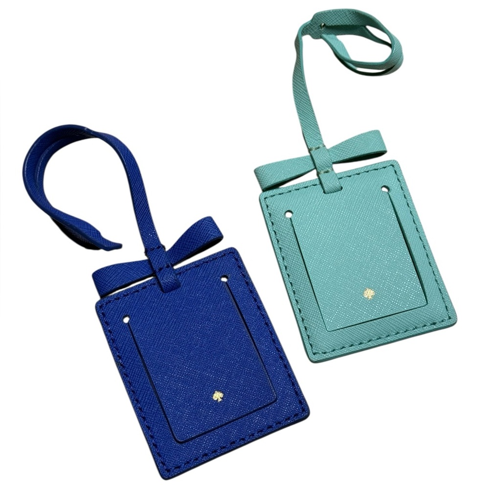 Kate Spade Authentic Blue & Teal Replacement Hang Tag Mirror Keychains